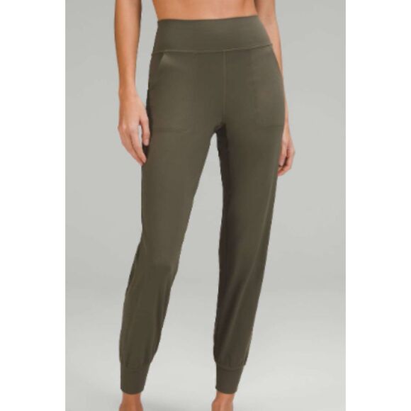 Lululemon Joggers Align High-Rise Full Length Army Green Size 2 NWOT Pants - Picture 3 of 11